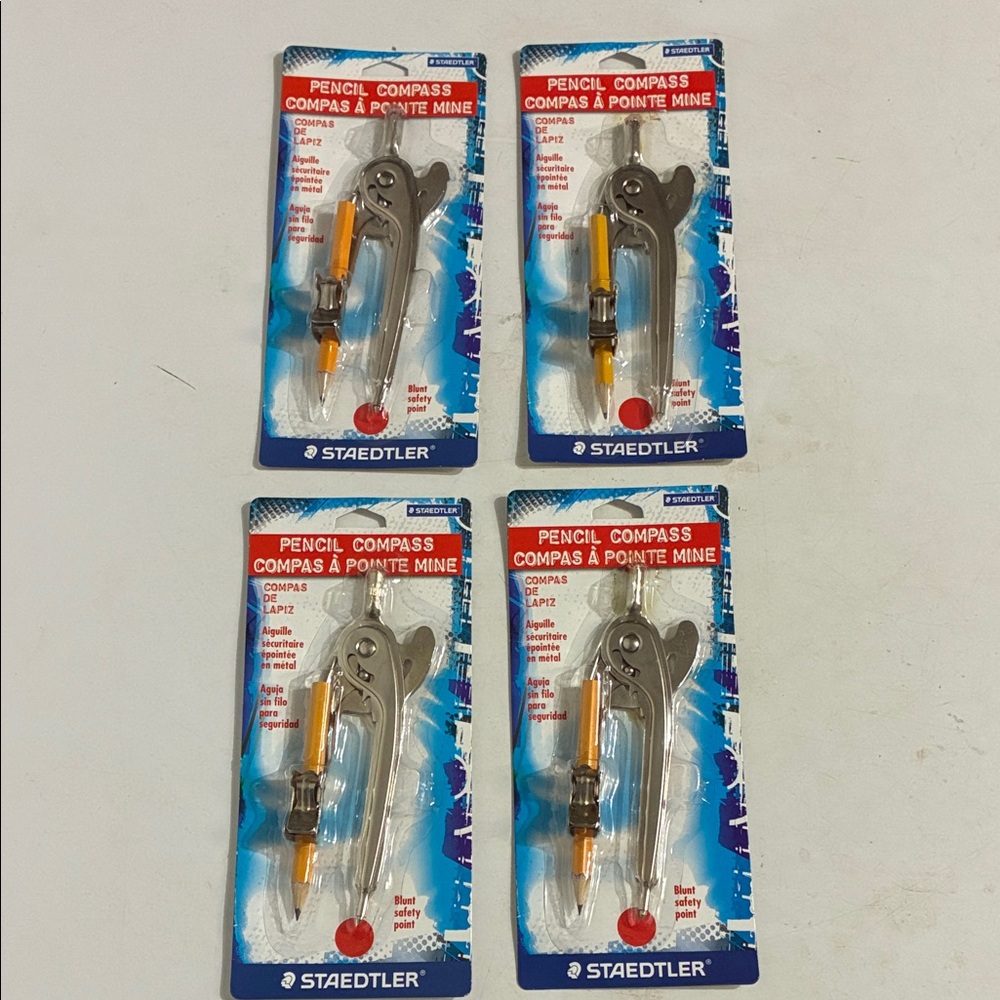 4 Staedtler Pencil Compasses